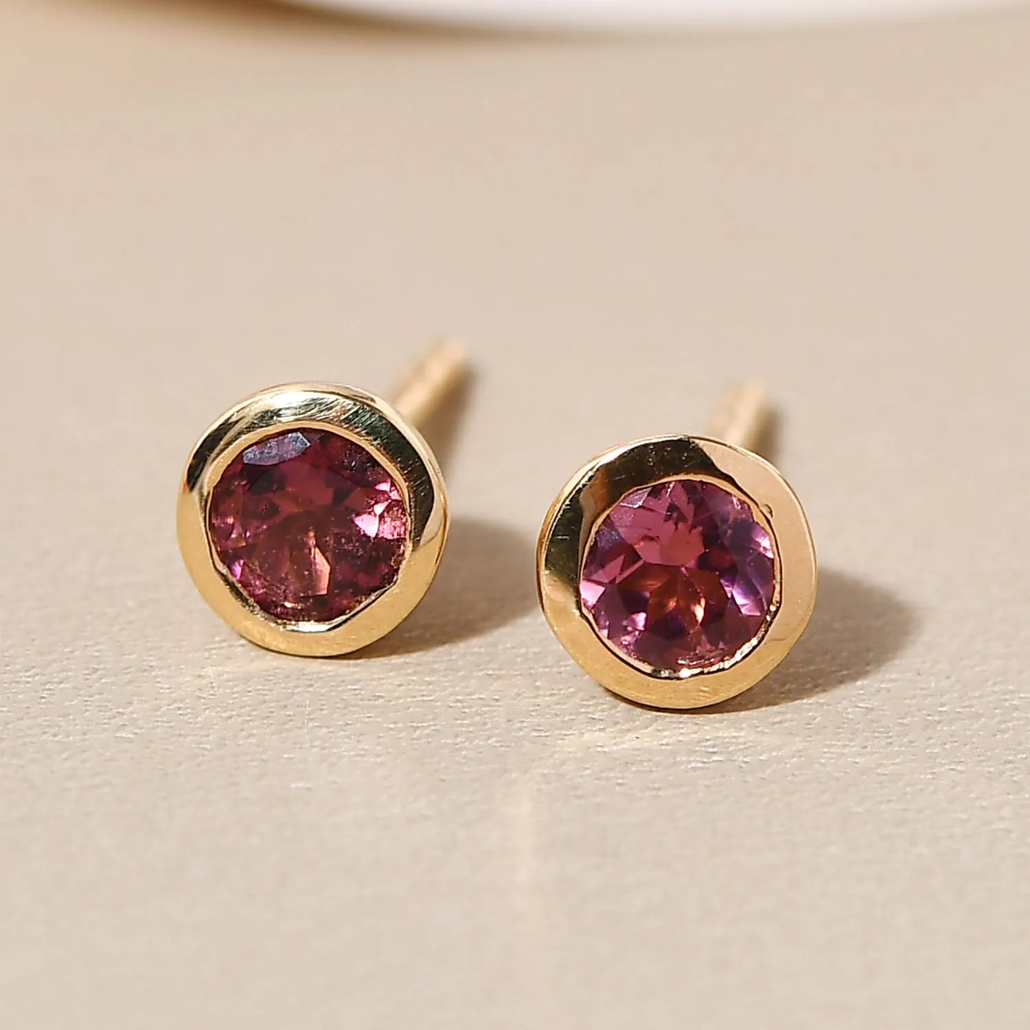 Solitaire Birthstone Stud Earrings