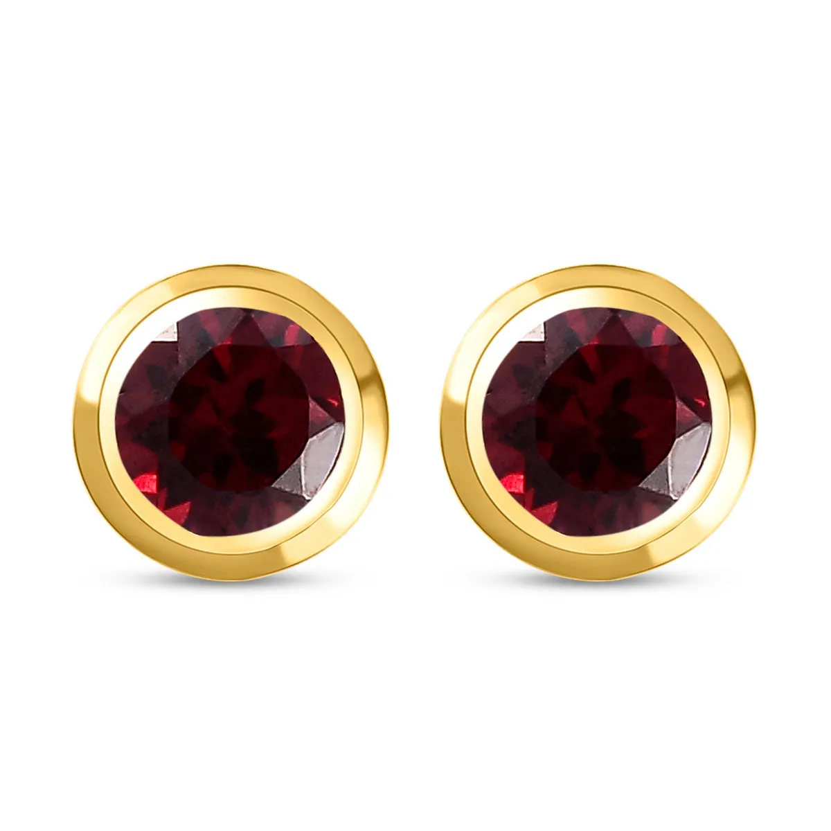 Solitaire Birthstone Stud Earrings