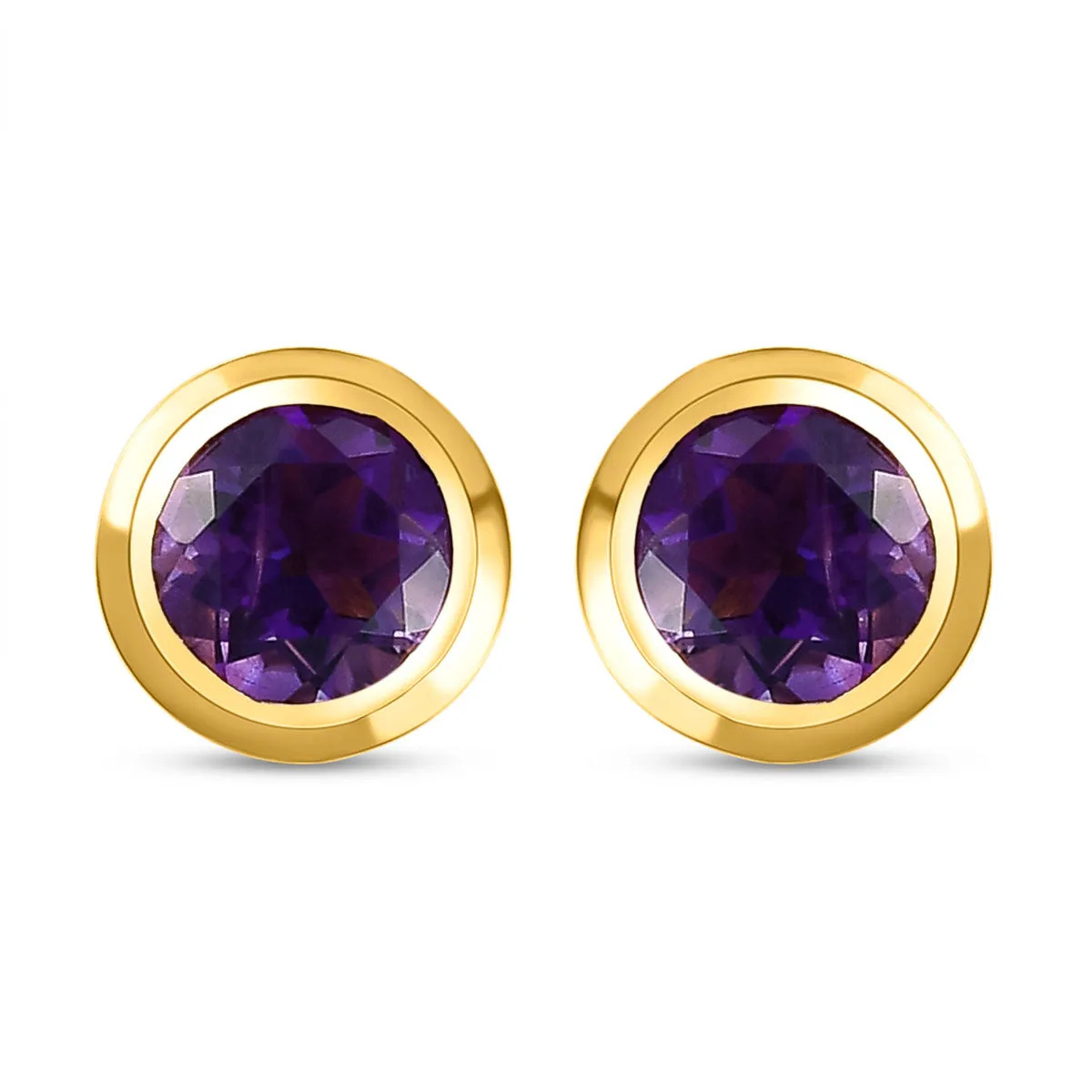 Solitaire Birthstone Stud Earrings