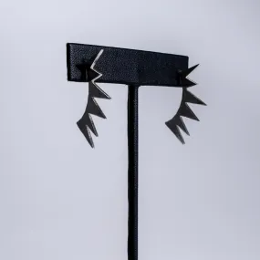 Spiked Fan Earrings - Choose Your Metal