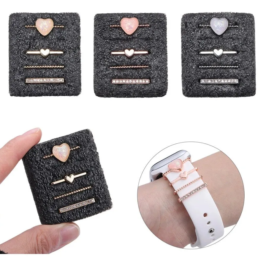 Stackable Watchband Charms, Watch Bars, Watch Band Accessories, Unique Gift, Gift for Mom, Apple Watch Jewelry, Watch Jewelry, Valentines