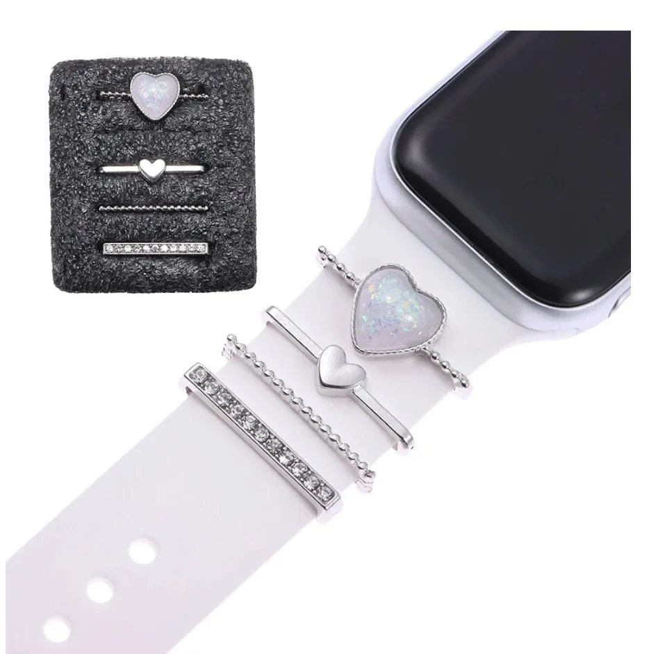 Stackable Watchband Charms, Watch Bars, Watch Band Accessories, Unique Gift, Gift for Mom, Apple Watch Jewelry, Watch Jewelry, Valentines