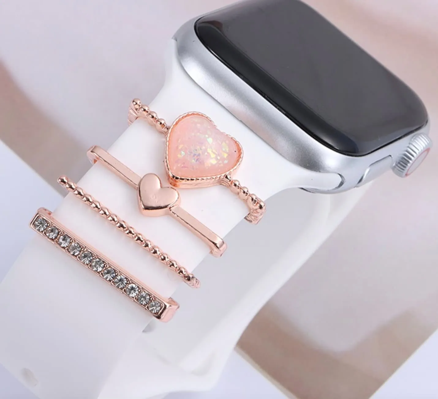 Stackable Watchband Charms, Watch Bars, Watch Band Accessories, Unique Gift, Gift for Mom, Apple Watch Jewelry, Watch Jewelry, Valentines