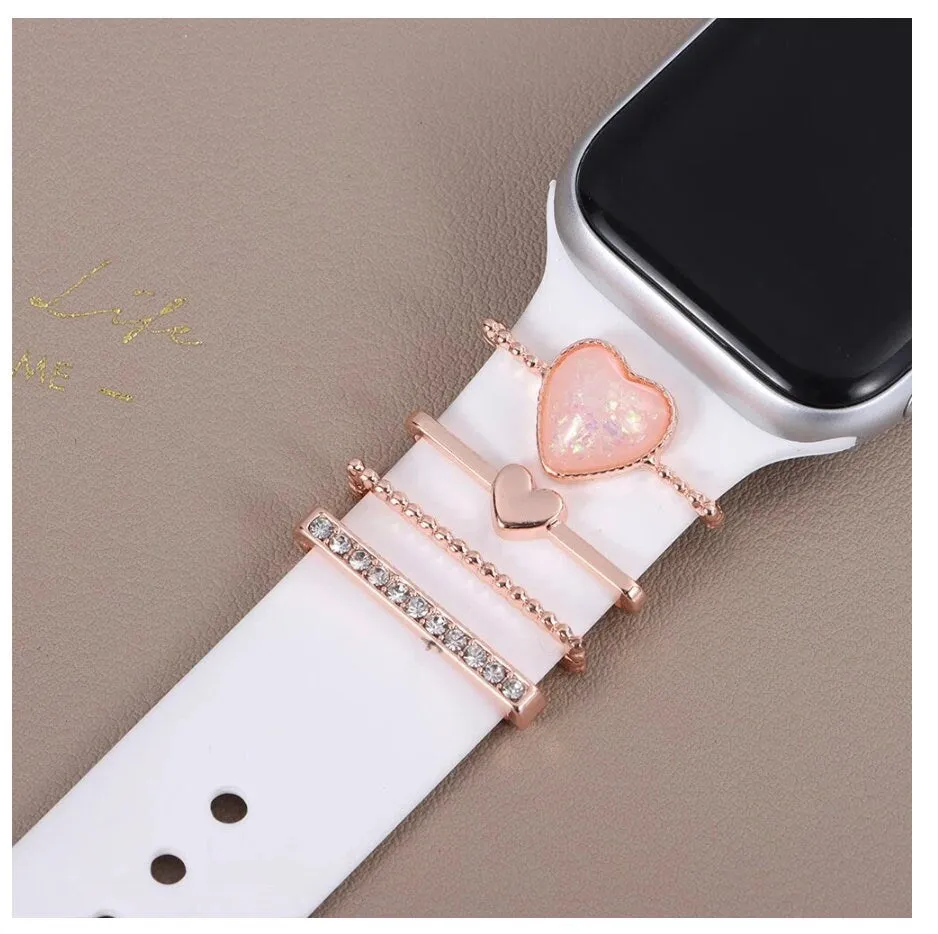 Stackable Watchband Charms, Watch Bars, Watch Band Accessories, Unique Gift, Gift for Mom, Apple Watch Jewelry, Watch Jewelry, Valentines