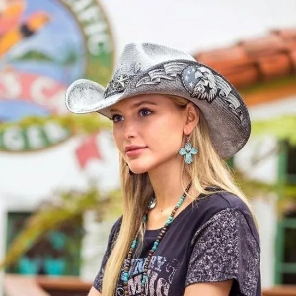 Stampede Patriotic Cowboy Hat - The White Eagle