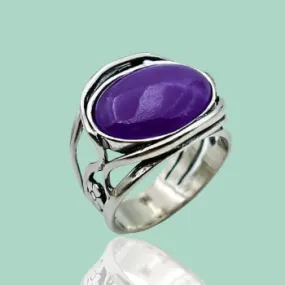 Sterling Silver Ring for Woman set Gemstone -Israel silver ring,  Israeli Jewelry Store - Worldwide shipping