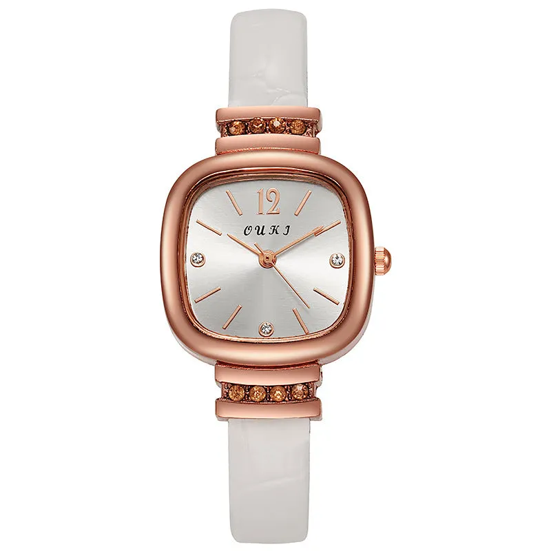 Student Small Square Watch Women's Square Watch Small Sugar Cube Quartz