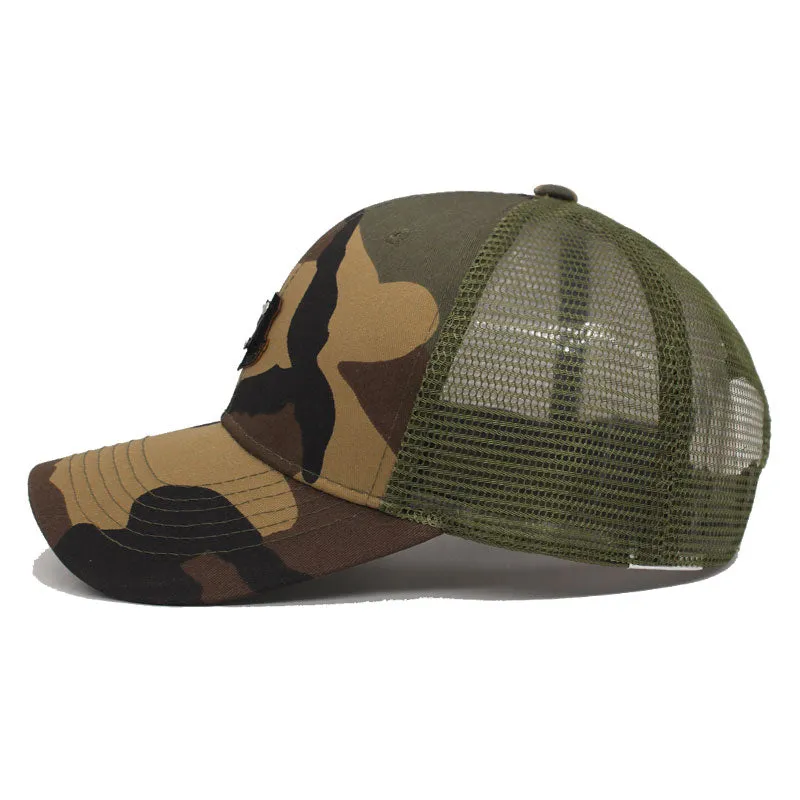 Summer Camouflage Mesh Men Baseball Cap Women Snapback Caps Hats For Men F&S Gorras Rivet Bone Casquette Sun Baseball Hat Cap