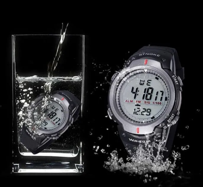 Synoke Sports Electronic Digital LED Fashion Men's Watch