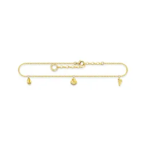 Thomas Sabo Anklet shells gold