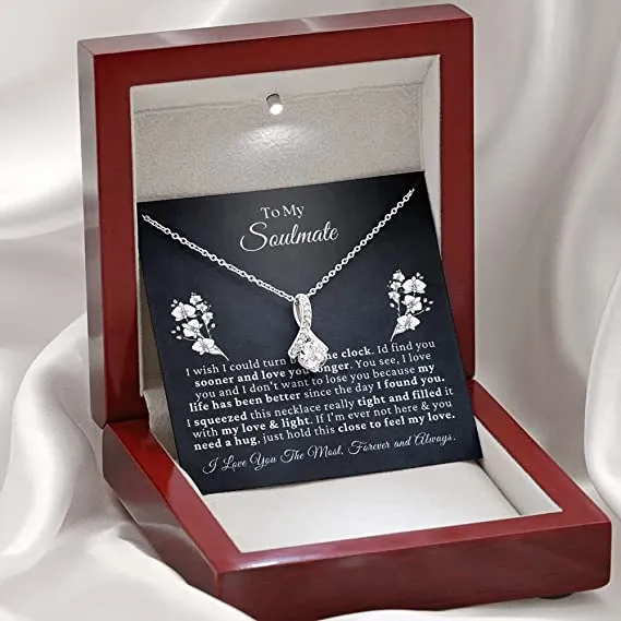 To My Beautiful Soulmate Necklace for her Jewelry For Her, Couples Gifts, Gifts For My Wife Girlfriend