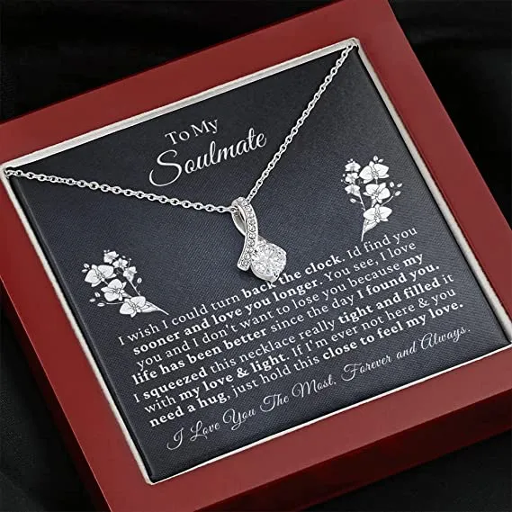 To My Beautiful Soulmate Necklace for her Jewelry For Her, Couples Gifts, Gifts For My Wife Girlfriend