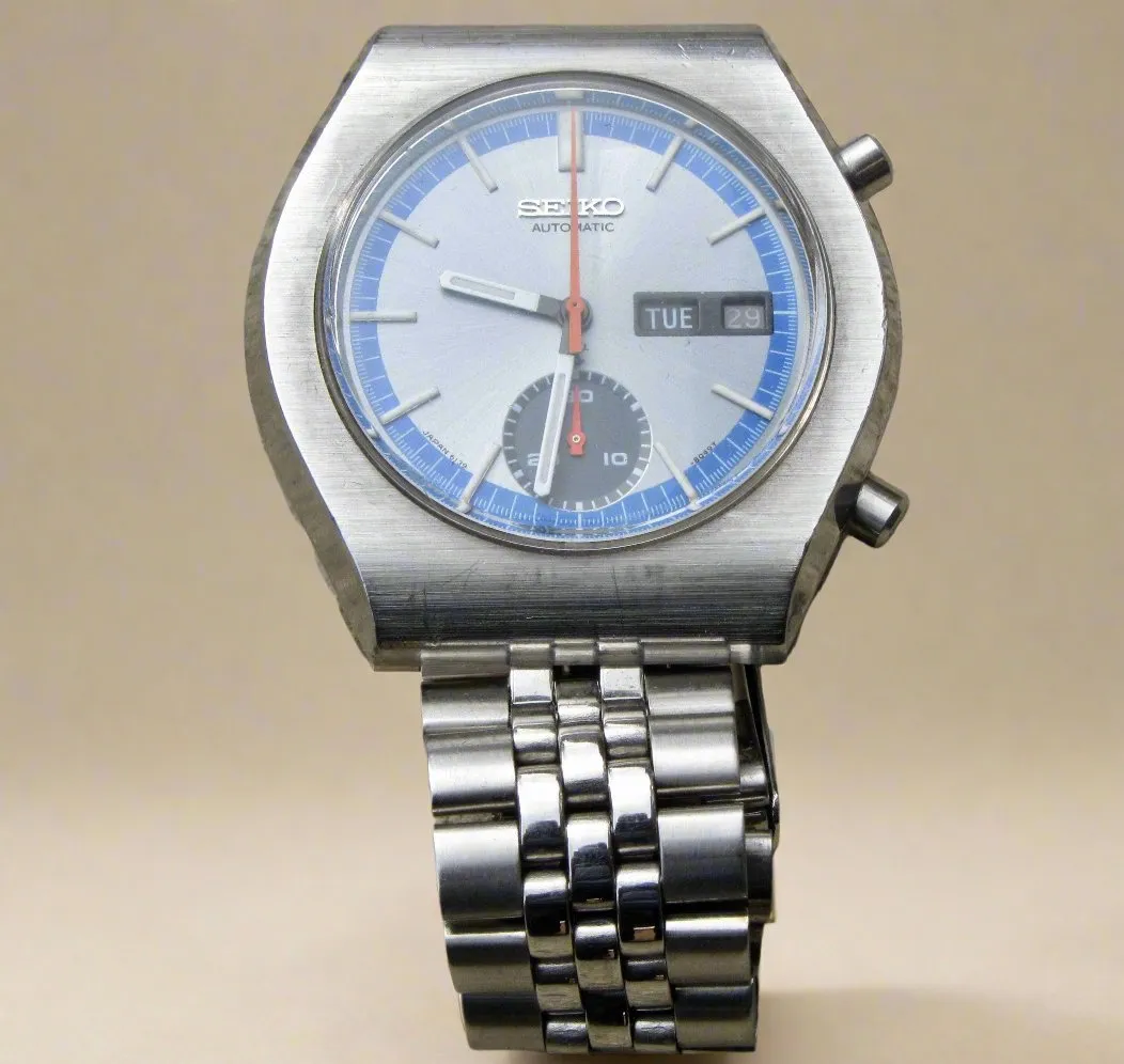 Vintage Seiko Chronograph 6139-8029 Stainless Steel Automatic Watch