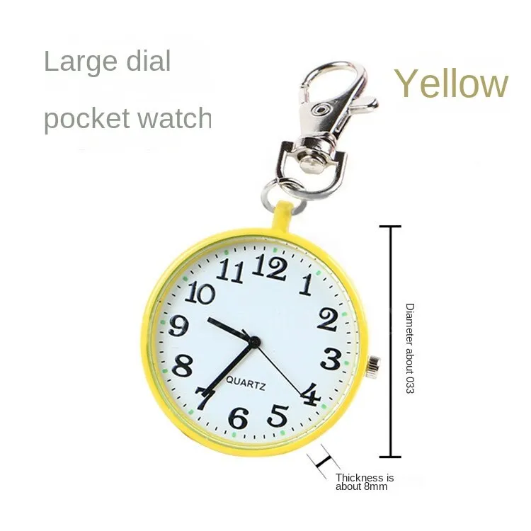 Watch Big Word Big Dial Elderly Children Men's Pocket Watch Pocket Watch Keychain Pocket Watch Nurse's Watch