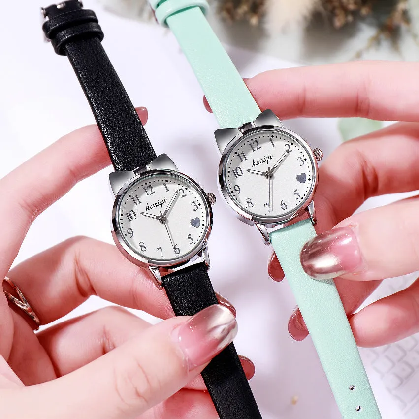 Women's Watch Women's Belt Student Small Cute Wild Fashion Watch Electronic Quartz Watch