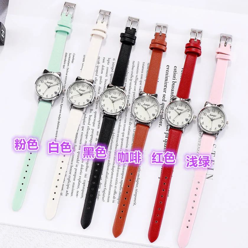 Women's Watch Women's Belt Student Small Cute Wild Fashion Watch Electronic Quartz Watch